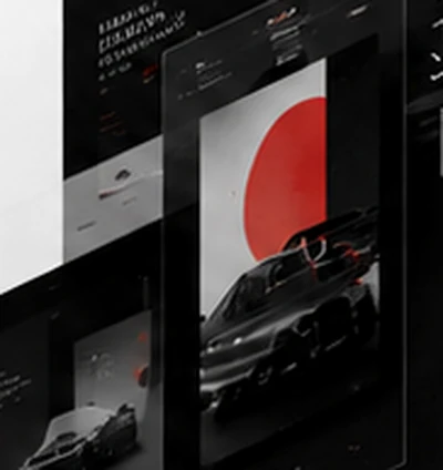 Monochrome digital art and dark web interfaces